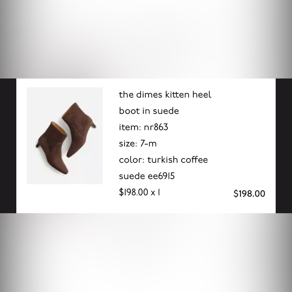 Madewell Dimes Kitten Heel Boot in Turkish Coffee Suede